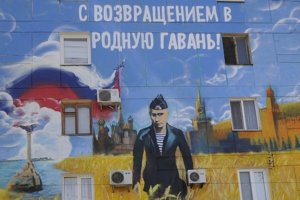 Takto ruského prezidenta Vladimira Putina vítali v „rodnom prístave“ Sevastopoľ.