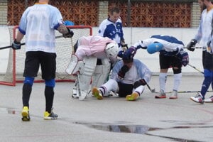 Skalická hokejbalová liga, semifinále Havana - Adidas