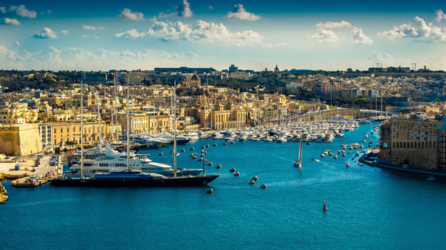 Valletta, hlavné mesto Malty.