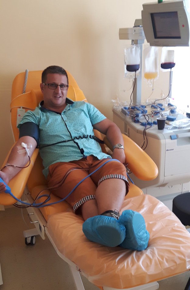 Marek Straka je držiteľom Kňazovikého medaily. Na konte má 114 odberov krvi a krvných doštičiek.