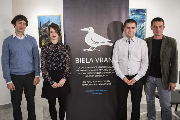 Ocenení Pavol Szalai, Zuzana Hlávková, Štefan Straka a Erik Baláž.