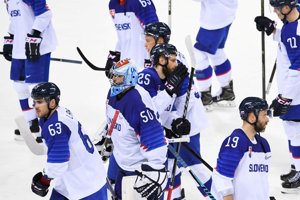 Slovenskí hokejisti sa lúčia s olympijským hokejovým turnajom.
