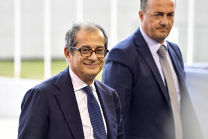 Taliansky minister financií a hospodárstva Giovanni Tria.