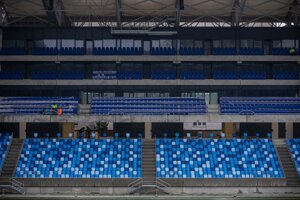 Aktuálny stav výstavby Národného futbalového štadióna na Tehelnom poli.