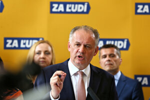 Bývalý prezident a predseda novej politickej strany Za ľudí Andrej Kiska.