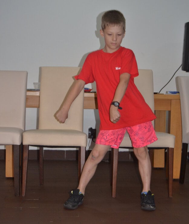 Tobiasov tanec v súťaži Tábor hľadá talent.