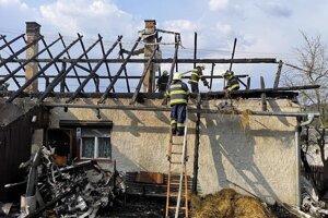 Požiar rodinného domu v Skalitom.