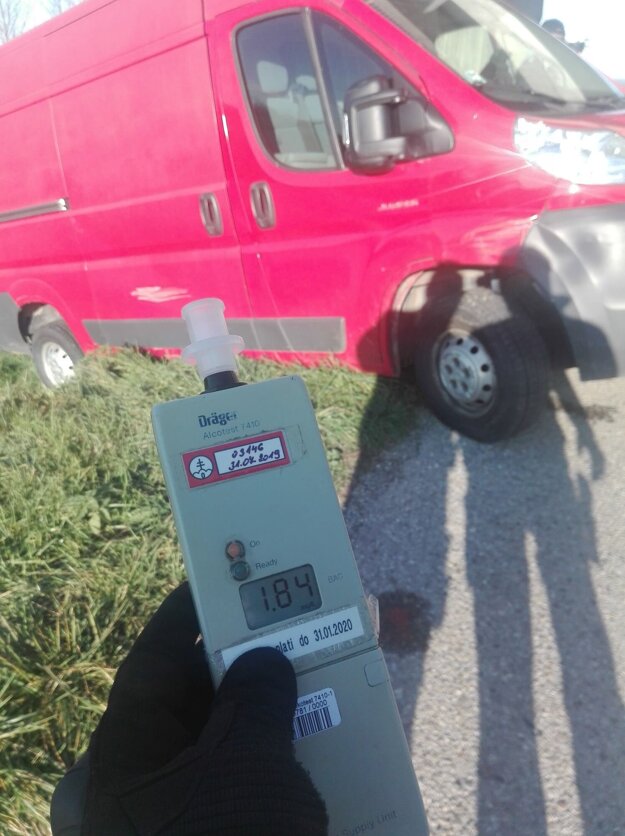 Nameraná hodnota sa blížila k štyrom promile.