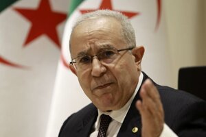 Alžírsky minister zahraničných vecí Ramtane Lamamra.