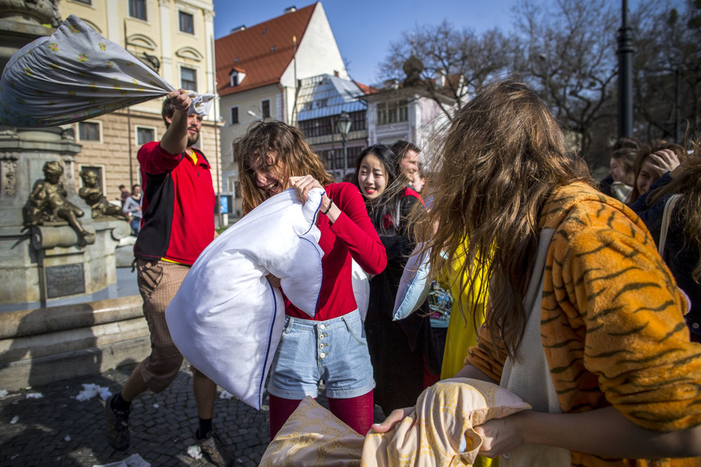 World Pillow Fight Day.