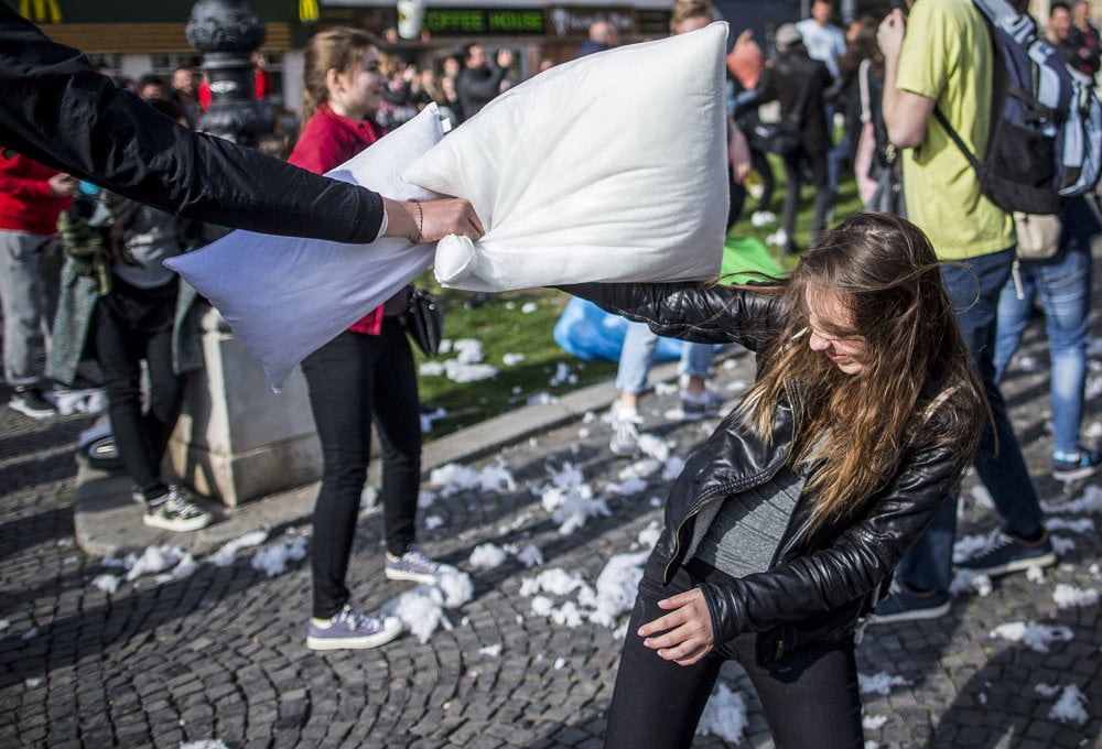 World Pillow Fight Day.