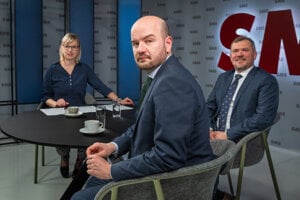 Martin Dubéci a Viliam Karas v Aréne.
