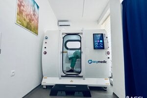 Hyperbarická komora.