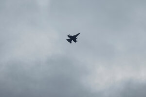 F-16 lieta nad Kyjevskou oblasťou.