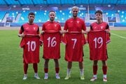 Nové posily pre ročník 2025/2026 FC Topoľčany, zľava :
Nicolas Grác č.10, Martin Kutiš č.16, Juraj Olach č.7, Erik Furek č.19