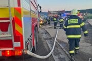 Požiar v Spišskom Štiavniku.
