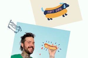 Pískacie Hot dog