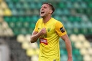 Futbalista Filip Kaša (Žilina) sa raduje z gólu