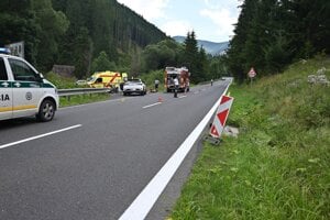K nehode došlo medzi obcami Malužiná a Nižná Boca. 