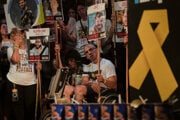 Protest v Izraeli za návrat rukojemníkov a proti rozšíreniu vojenskej operácie v Pásme Gazy.