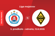 ŠK Slovan Bratislava - FK Kajrat Almaty: ONLINE prenos z 3. predkola Ligy majstrov.