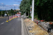 Výstavba trolejbusovej trate na Botanickej ulici