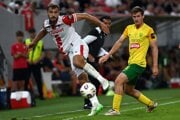 Richard Križan (v bielom) sa rýchlo stal súčasťou základnej jedenástky AS Trenčín. 