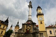 Mariánsky stĺp v Banskej Bystrici, postavený v roku 1719, je v zlom technickom stave.