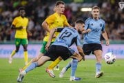 Momentka zo zápasu Žilina - Slovan.