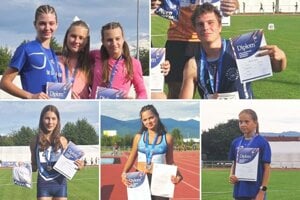 Mladí nitrianski atléti zbierali medaily na M-SR starších žiakov. 