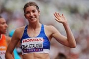Slovenská atlétka Emma Zapletalová počas MS v Tokiu 2025. 