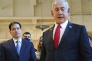 Americký minister zahraničných vecí Marco Rubio  s izraelským premiérom Benjaminom Netanjahuom.