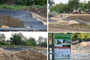 Výstavba pumptracku.