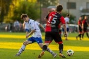 Patrik Špaňo (v bielom)