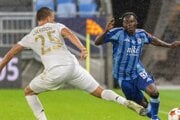 Na snímke sprava nová posila Slovana Kelvin Ofori.