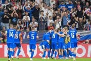 Gólová radosť slovenských futbalistov po góle na 2:0 v úvodnom kvalifikačnom zápase na MS 2026 A-skupiny Slovensko - Nemecko.