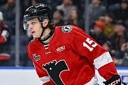 Andreas Straka v drese tímu Québec Remparts (QMJHL). 