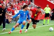 Momentka zo zápasu RCD Mallorca - Atlético Madrid v La Lige.