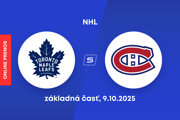 Toronto Maple Leafs - Montreal Canadiens: ONLINE prenos zo zápasu NHL.
