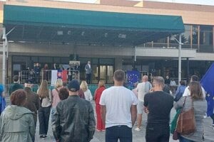 Protest v Čadci (19. september 2025).