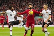 Momentka zo zápasu Liverpool FC - Manchester United.