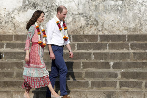 Kate Middletonová a princ William v Indii