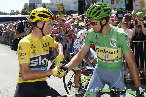 Dvaja najlepšie platení cyklisti sveta. Chris Froome a Peter Sagan.