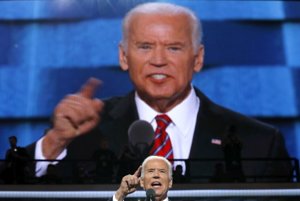 Joe Biden počas zjazdu demokratov.