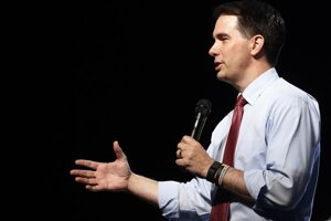 Guvernér Wisconsinu Scott Walker.