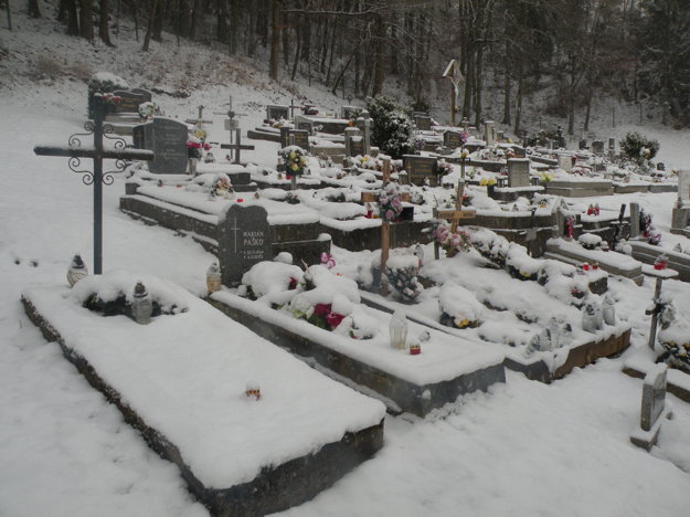 Na hrobe Štefana Vrticha (druhý zľava) je len meno jeho prasynovca.