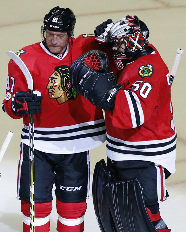 Medzi veľkých favoritov play-off bude patriť Chicago aj s Mariánom Hossom (vľavo).