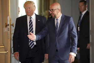 Donald Trump s belgickým premiérom.