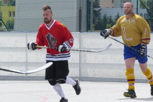 Skalická hokejbalová liga, semifinále Indiáni - Legendy