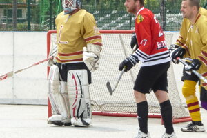 Skalická hokejbalová liga, semifinále Indiáni - Legendy